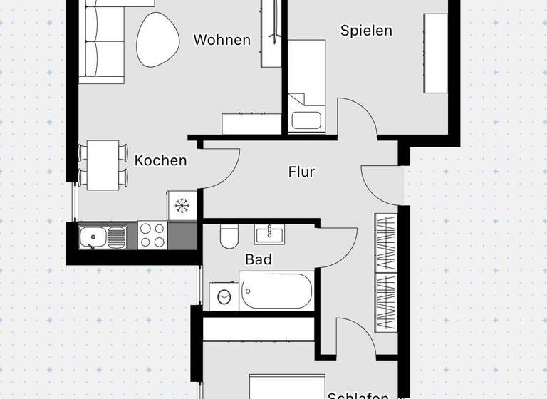 Wohnung zur Miete 679 € 3 Zimmer 70 m² frei ab 01.05.2026 Kröllwitzer Straße 13 Kröllwitz Halle 06120