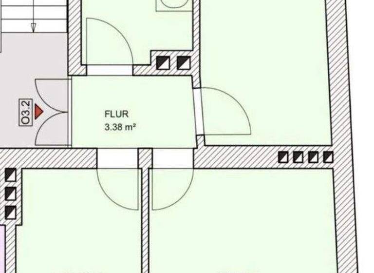 Wohnung zur Miete 475 € 2 Zimmer 56,5 m² 2. Geschoss Berliner Straße 37 Frankfurt Frankfurt (Oder) 15230