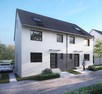 Doppelhaushälfte zum Kauf - Neubau provisionsfrei 499.000 € 4 Zimmer 123 m² 181 m² Grundstück Petterweil Karben 61184