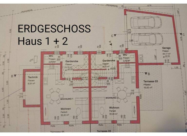 Doppelhaushälfte zur Miete 960 € 3 Zimmer 94 m² 100 m² Grundstück Hochburg-Ach 5122