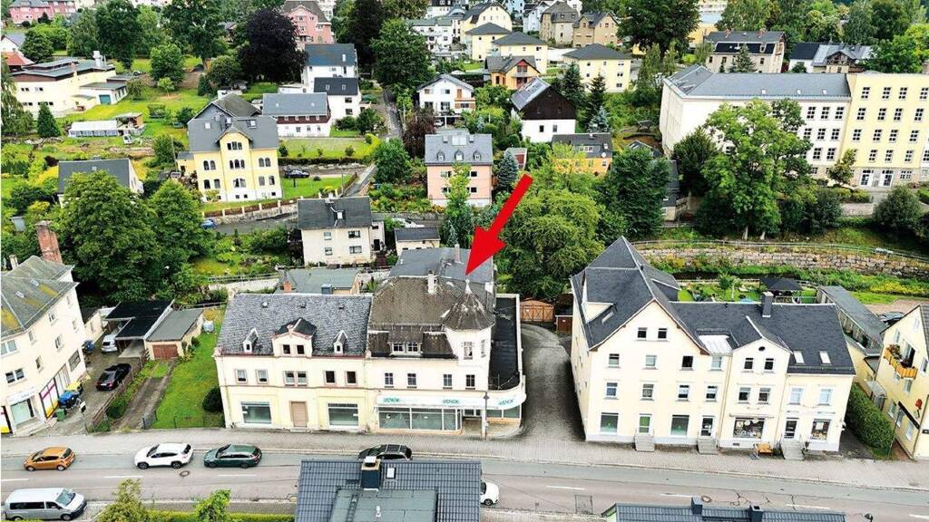 Mehrfamilienhaus zum Kauf 89.000 € 6 Zimmer 530 m² 727 m² Grundstück Hauptstraße 17 Thalheim/Erzgebirge 09380