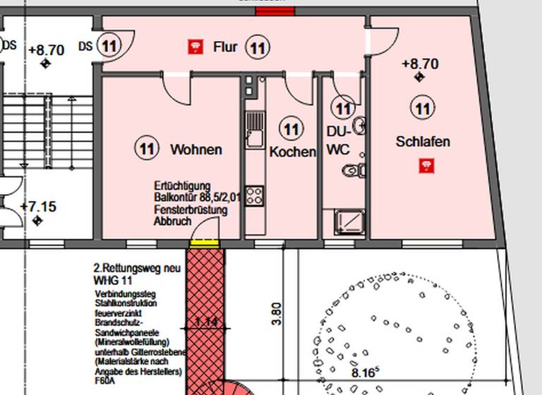 Wohnung zur Miete 420 € 2 Zimmer 68 m² 2. Geschoss frei ab 01.07.2026 Joliot-Curie-Str. 10 Untermhaus Gera 07548