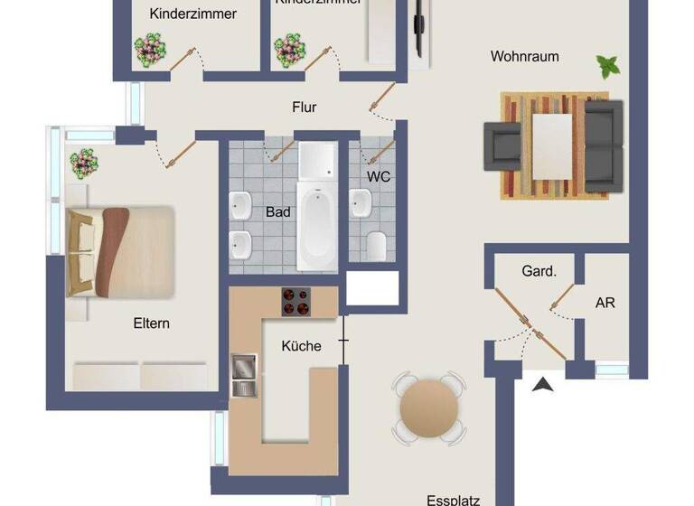 Wohnung zum Kauf 395.000 € 4,5 Zimmer 117 m² 2. Geschoss Nord Sindelfingen 71067