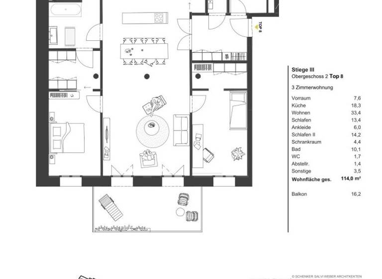 Wohnung zum Kauf - Erstbezug 1.068.930 € 3 Zimmer 114 m² Wien 1030