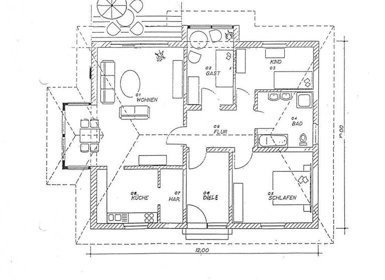 Bungalow zum Kauf als Kapitalanlage geeignet 155.000 € 4 Zimmer 106 m² 797 m² Grundstück Thießen Coswig (Anhalt) 06868