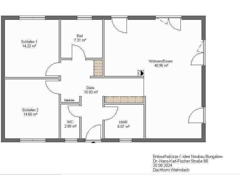 Bungalow zum Kauf provisionsfrei 459.500 € 3 Zimmer 100 m² 496 m² Grundstück Bad Griesbach Bad Griesbach i.Rottal 94086