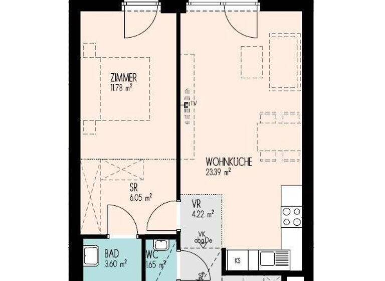 Wohnung zur Miete 605 € 2 Zimmer 54 m² Eggenberg Graz 8020