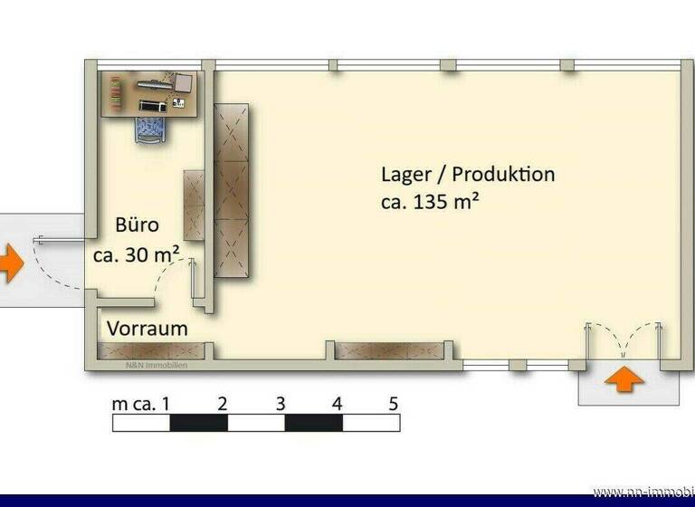 Lagerhalle zur Miete 4,65 € 185 m² Lagerfläche Wyhl 79369