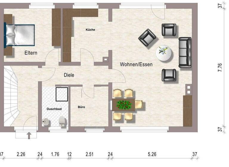 Einfamilienhaus zur Miete 3.750 € 8 Zimmer 188 m² 669 m² Grundstück Wittlaer Düsseldorf / Wittlaer 40489