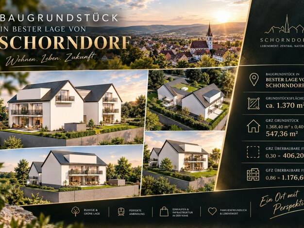 Grundstück zum Kauf 1.370 m² Grundstück Schorndorf Schorndorf 73614