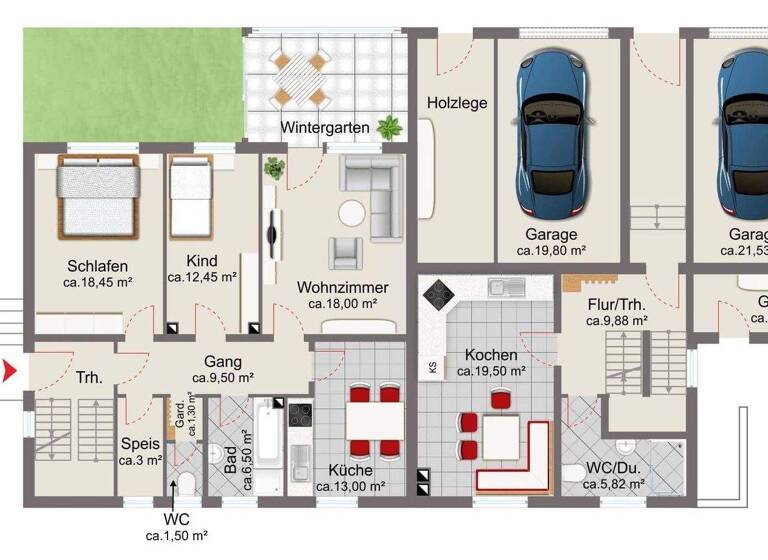 Mehrfamilienhaus zum Kauf 475.000 € 9 Zimmer 225 m² 869 m² Grundstück Loham Mariaposching 94553
