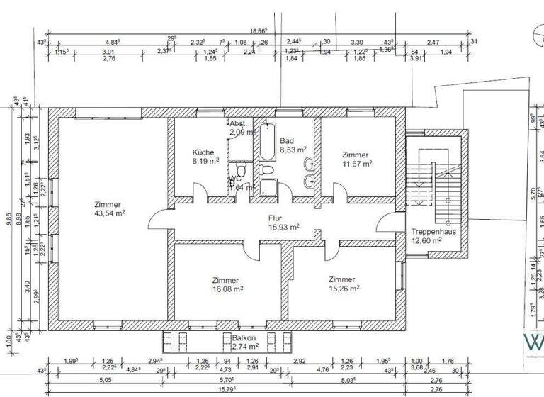 Wohnung zum Kauf 625.650 € 5 Zimmer 125 m² Innenstadt Braunschweig 38100