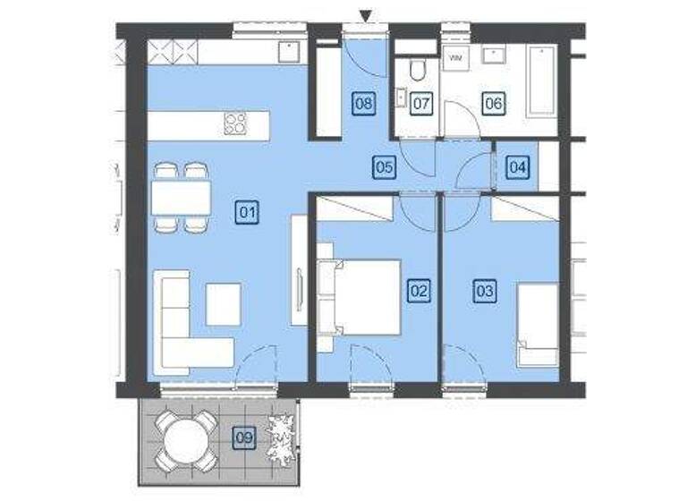 Wohnung zur Miete 638 € 3 Zimmer 74,5 m² Straßgang Graz 8054