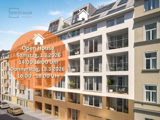 Terrassenwohnung zum Kauf - Neubau 1.666.900 € 3 Zimmer 98,8 m² 5. Geschoss Wien 1040