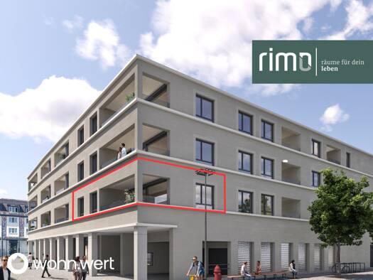 Terrassenwohnung zur Miete - Erstbezug 1.226 € 3 Zimmer 71,5 m² 1. Geschoss Wichnergasse 1a Feldkirch 6800