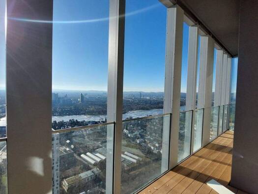 Wohnung zur Miete - Erstbezug 2.641 € 3 Zimmer 112,8 m² 42. Geschoss frei ab sofort Wien 1220