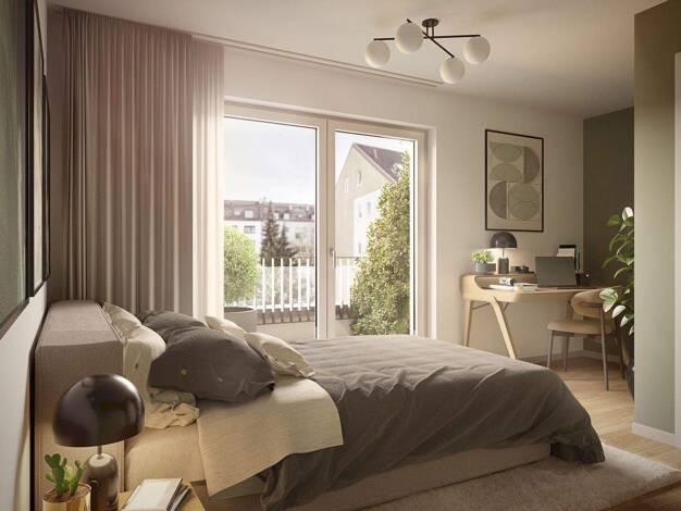 Wohnung zum Kauf - Neubau 499.000 € 1,5 Zimmer 36,3 m² 4. Geschoss frei ab sofort Marbachstraße 11 Sendling-Westpark München 81369