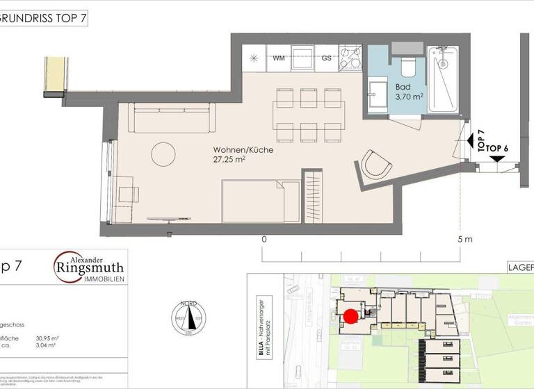 Studio zum Kauf - Erstbezug provisionsfrei 225.700 € 1 Zimmer 31 m² 1. Geschoss Maria Enzersdorf 2344