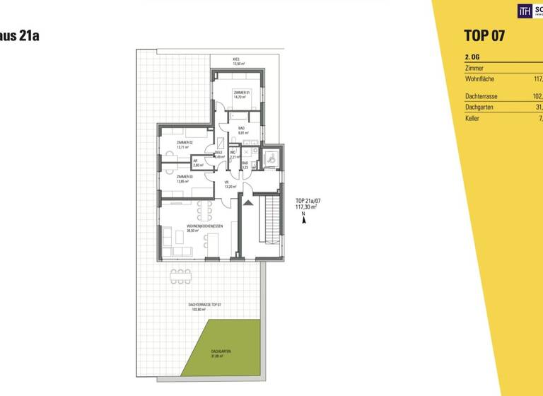 Wohnung zum Kauf - Erstbezug provisionsfrei 799.000 € 4 Zimmer 117 m² 2. Geschoss Andritz Graz 8045