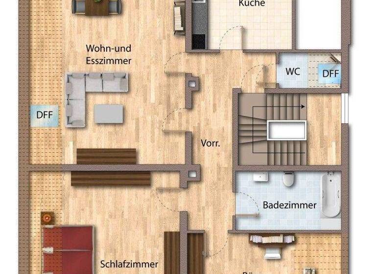 Wohnung zur Miete 820 € 3 Zimmer 105 m² Bühl Bibertal / Bühl 89346