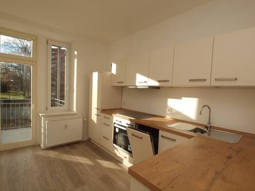 Wohnung zur Miete - Erstbezug 450 € 2 Zimmer 56 m² EG Vettersstraße 58 Bernsdorf Bernsdorf 09126