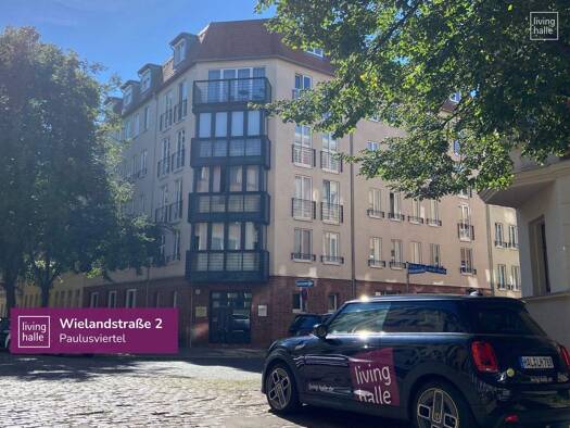 Wohnung zur Miete 500 € 2 Zimmer 45,9 m² 3. Geschoss frei ab 01.01.2026 Wielandstraße 2 Paulusviertel Halle (Saale) 06114