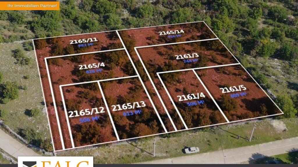 Grundstück zum Kauf provisionsfrei 57.820 € 826 m² Grundstück Lozovac