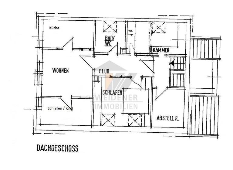 Wohnung zur Miete 295 € 3 Zimmer 49 m² 2. Geschoss frei ab sofort Clara-Zetkin-Straße 1 Weida 07570