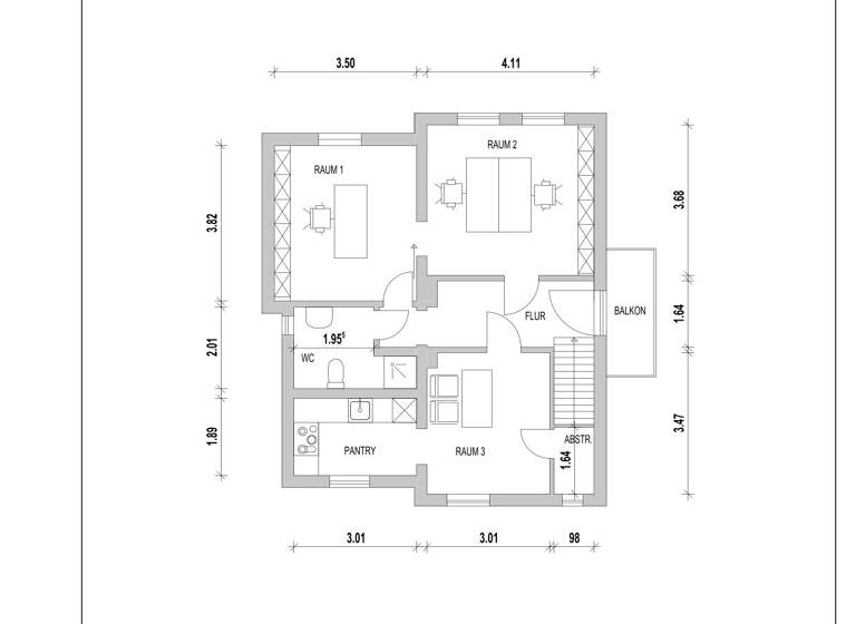 Bürofläche zur Miete 750 € 65 m² Bürofläche Uetersen 25436