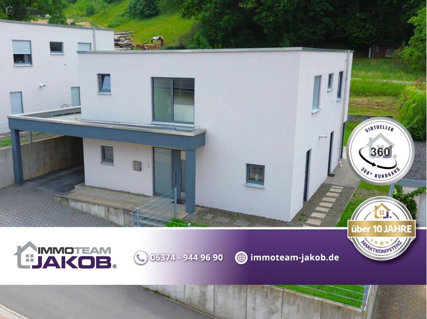 Immobilie in Mittelbrunn - Neuwertiges Einfamilienhaus mit Garten & Carport in Feldrandlage - Bild 0