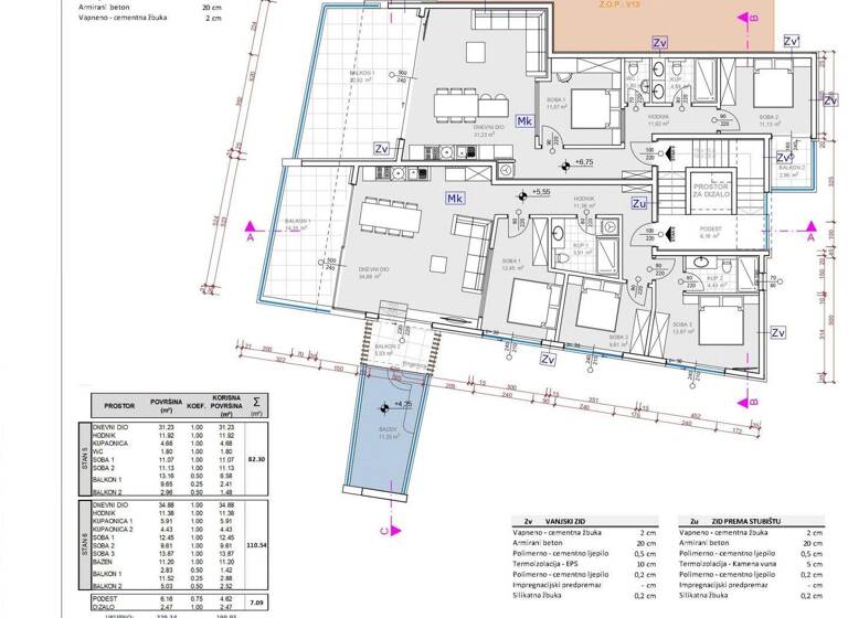 Wohnung zum Kauf 800.000 € 3 Zimmer 2. Geschoss Sibenik - Okolica 22000