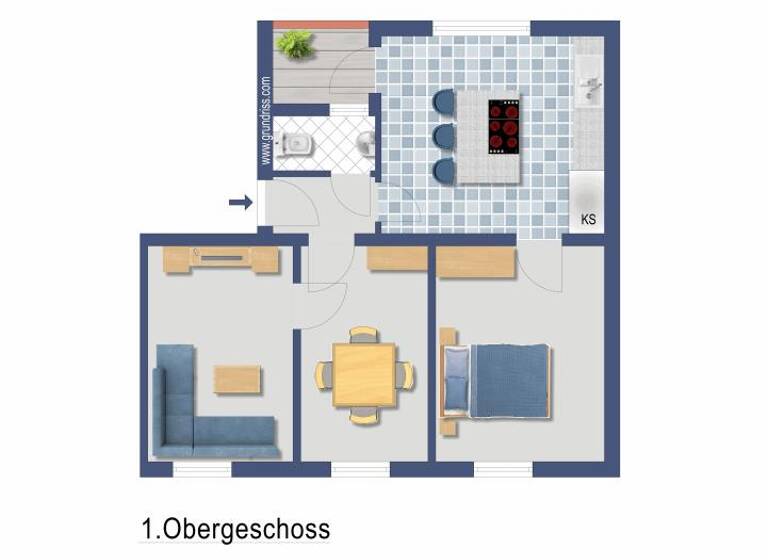 Wohnung zum Kauf provisionsfrei 101.000 € 3 Zimmer 56 m²<br/>Wohnfläche 1.<br/>Geschoss Duissern Duisburg 47058