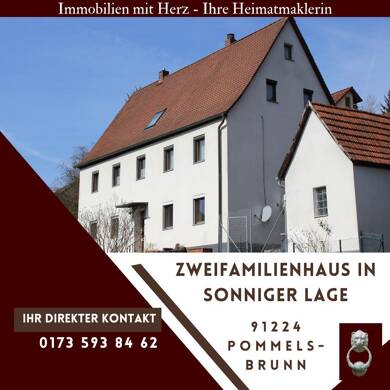 Mehrfamilienhaus zum Kauf 249.000 € 11 Zimmer 165,1 m² 689 m² Grundstück frei ab 01.07.2025 Pommelsbrunn Pommelsbrunn 91224