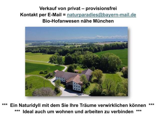 Bauernhaus zum Kauf provisionsfrei 3.900.000 € 10 Zimmer 400 m² 255.000 m² Grundstück Marienplatz 1 Ebersberg Ebersberg 85560