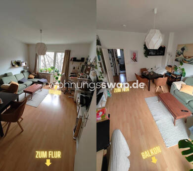 Studio zur Miete Tauschwohnung 555 € 3 Zimmer 63 m² 2. Geschoss Gesundbrunnen Berlin 13355