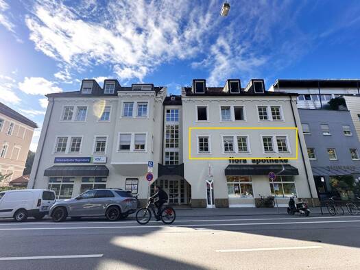 Büro zur Miete provisionsfrei 2.240 € 9 Zimmer 136 m² Bürofläche Prüfeninger Straße 7 Westenviertel Regensburg 93049