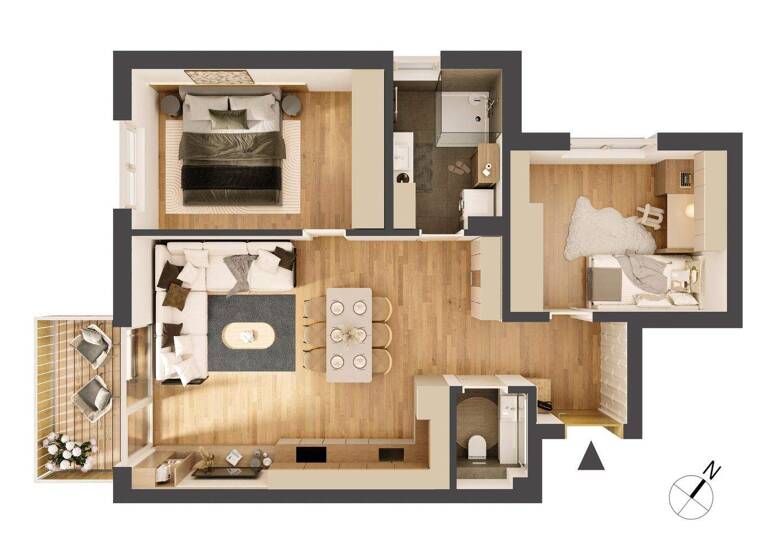 Wohnung zum Kauf - Erstbezug provisionsfrei 370.000 € 3 Zimmer 68,4 m² 1. Geschoss Franz-Prantl-Park 3 Jenbach 6200