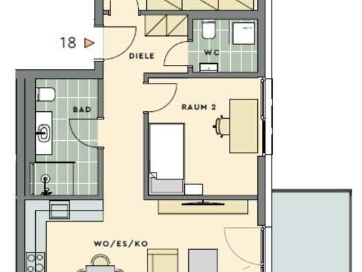 Wohnung zur Miete - Erstbezug 910 € 3 Zimmer 77 m² 4 Geschosse frei ab 10.05.2026 Bad Schwalbach 65307