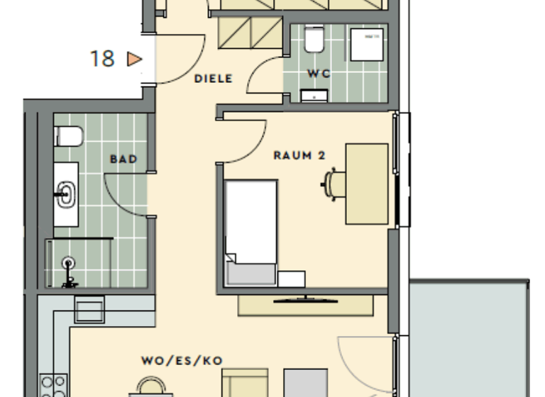 Wohnung zur Miete - Erstbezug 910 € 3 Zimmer 77 m² 4 Geschosse frei ab 10.05.2026 Bad Schwalbach 65307