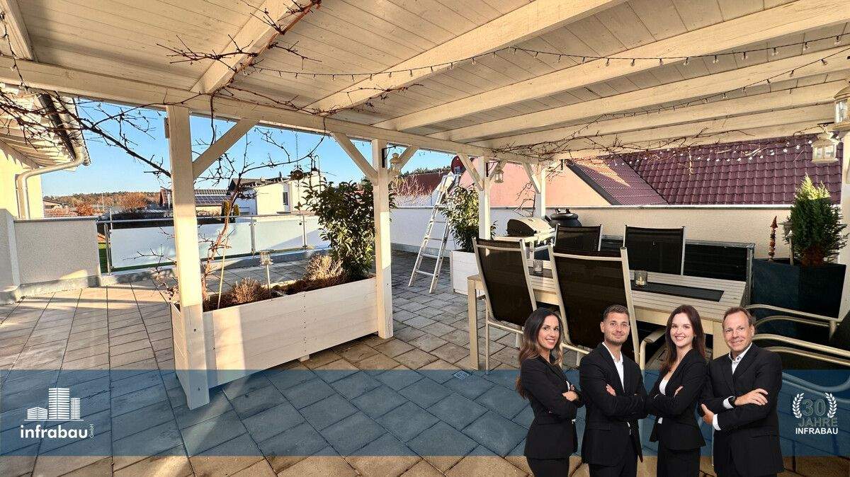 Immobilie in Fischach - Großzügige 3-ZKB mit Dachterrasse und Pool, inklusive moderner Küche! - Bild 0