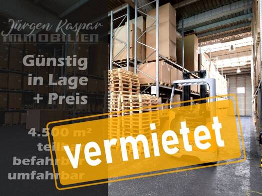 Halle/Industriefläche zur Miete 4.500 m² Lagerfläche teilbar ab 1.100 m² Laufamholz Östliche Außenstadt 90482