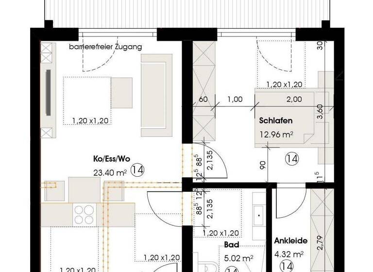 Wohnung zur Miete 735 € 2 Zimmer 52 m² frei ab sofort Mettlach 66693
