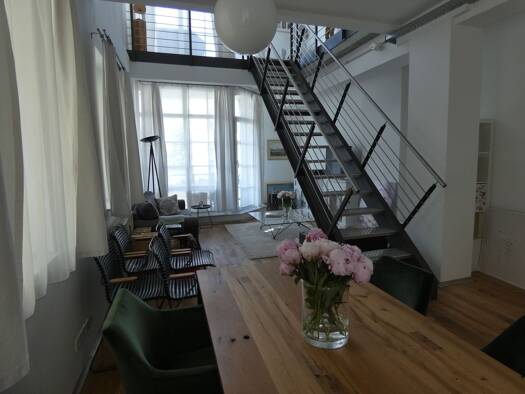 Loft zur Miete 1.350 € 2 Zimmer 110 m² Geschoss 1/4 frei ab 01.10.2026 Mozartstraße 25 1 Heilbronn Heilbronn 74072