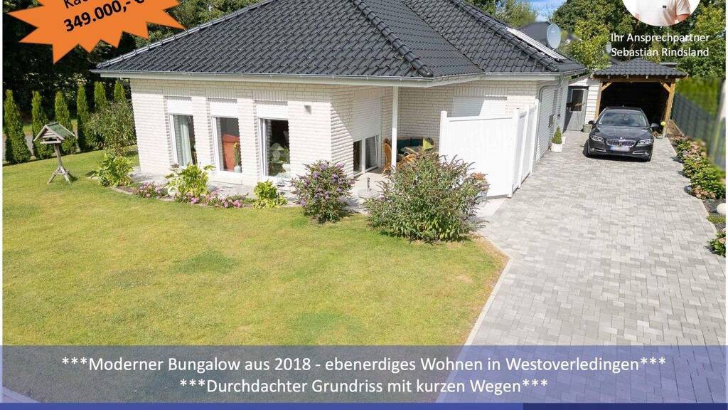 Bungalow zum Kauf 349.000 € 3 Zimmer 99 m² 600 m² Grundstück Großwolderfeld Westoverledingen 26810