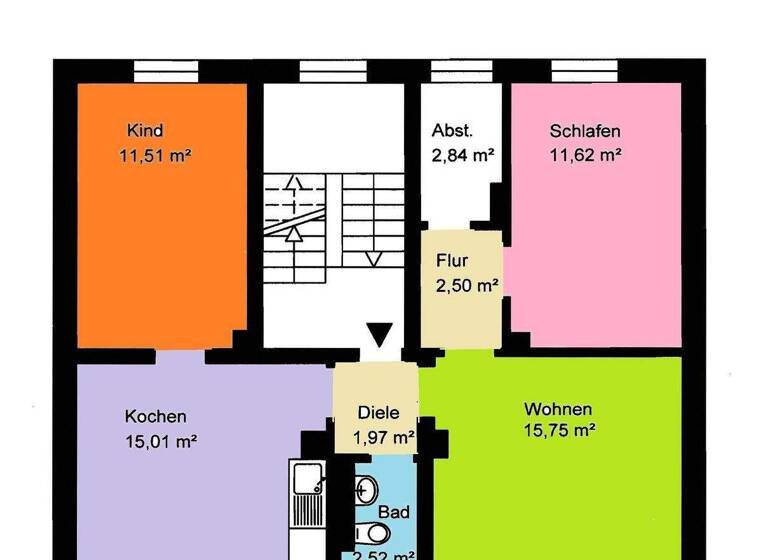 Wohnung zur Miete 400 € 3 Zimmer 64 m² 2. Geschoss frei ab sofort Homrucher Weg 57 Bremke Iserlohn 58638