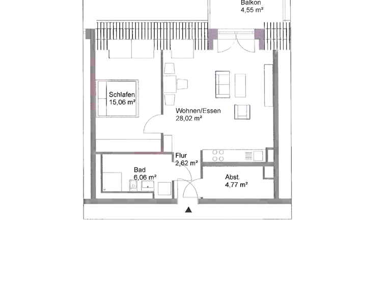 Wohnung zur Miete 917 € 2 Zimmer 61,1 m² 2. Geschoss frei ab sofort Lorenz-Krapp-Str. 18 Bamberg 96052
