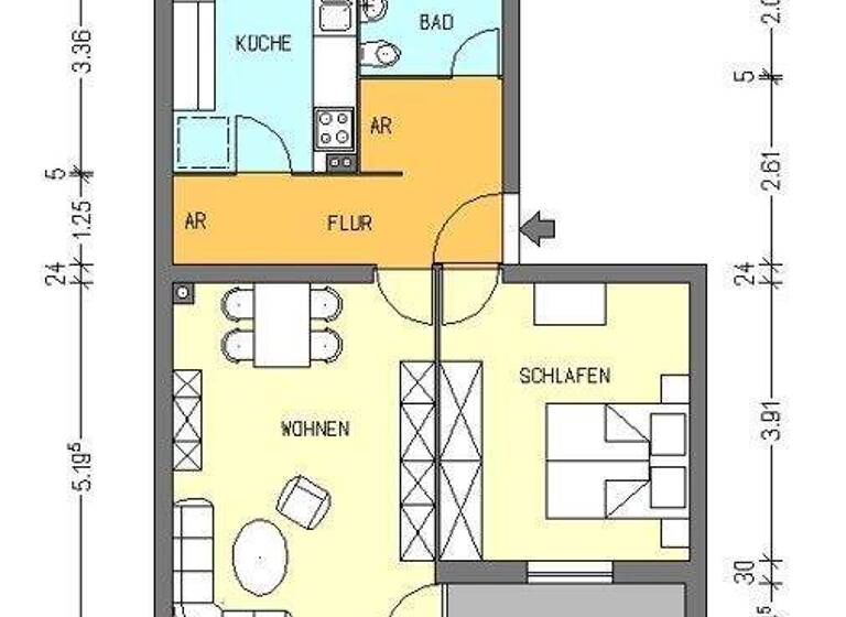 Wohnung zur Miete 743 € 2 Zimmer 55,9 m² 1. Geschoss frei ab 08.03.2026 Imbrosweg 73 Mariendorf Berlin 12109