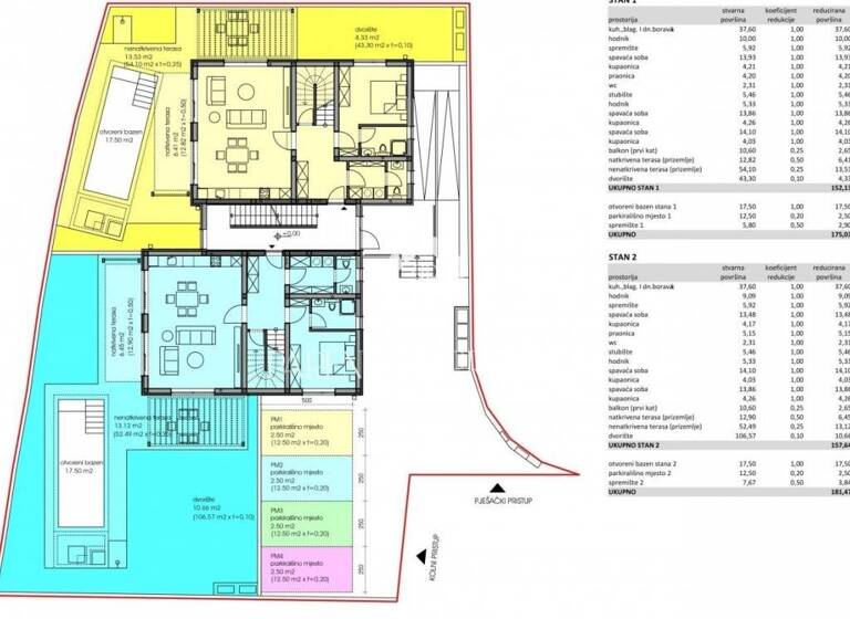 Wohnung zum Kauf 554.000 € 3 Zimmer 152 m² 1. Geschoss Centar - Gulici