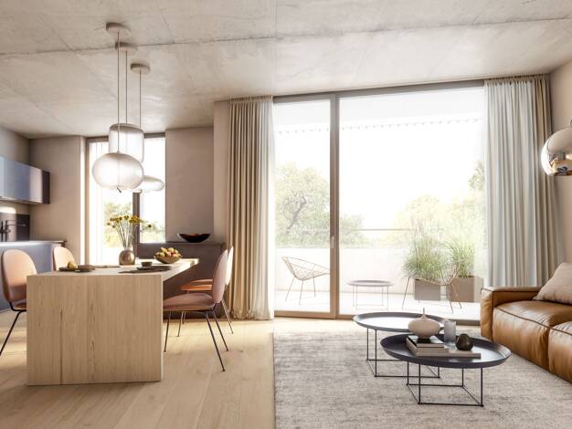 Wohnung zum Kauf - Neubau provisionsfrei 740.000 € 3 Zimmer 95 m² 3. Geschoss Herderstraße 4, 6, 8 West Rosenheim 83024
