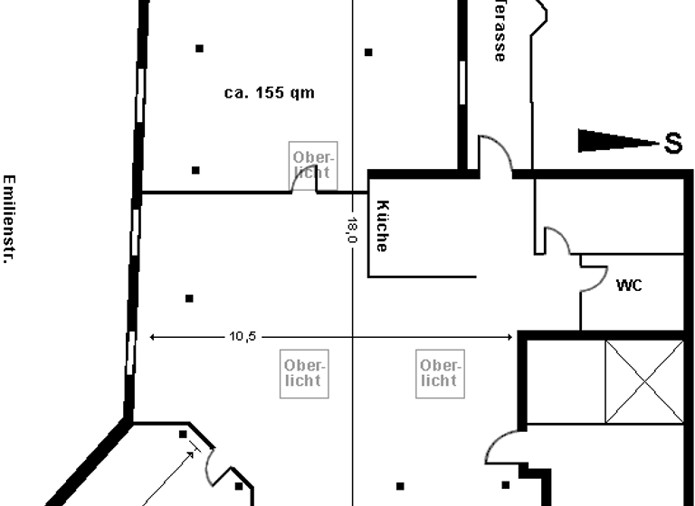 Wohnung zur Miete 1.850 € 3 Zimmer 155 m² frei ab sofort Karl-Liebknecht-Straße 1A Zentrum-Süd Leipzig 04107